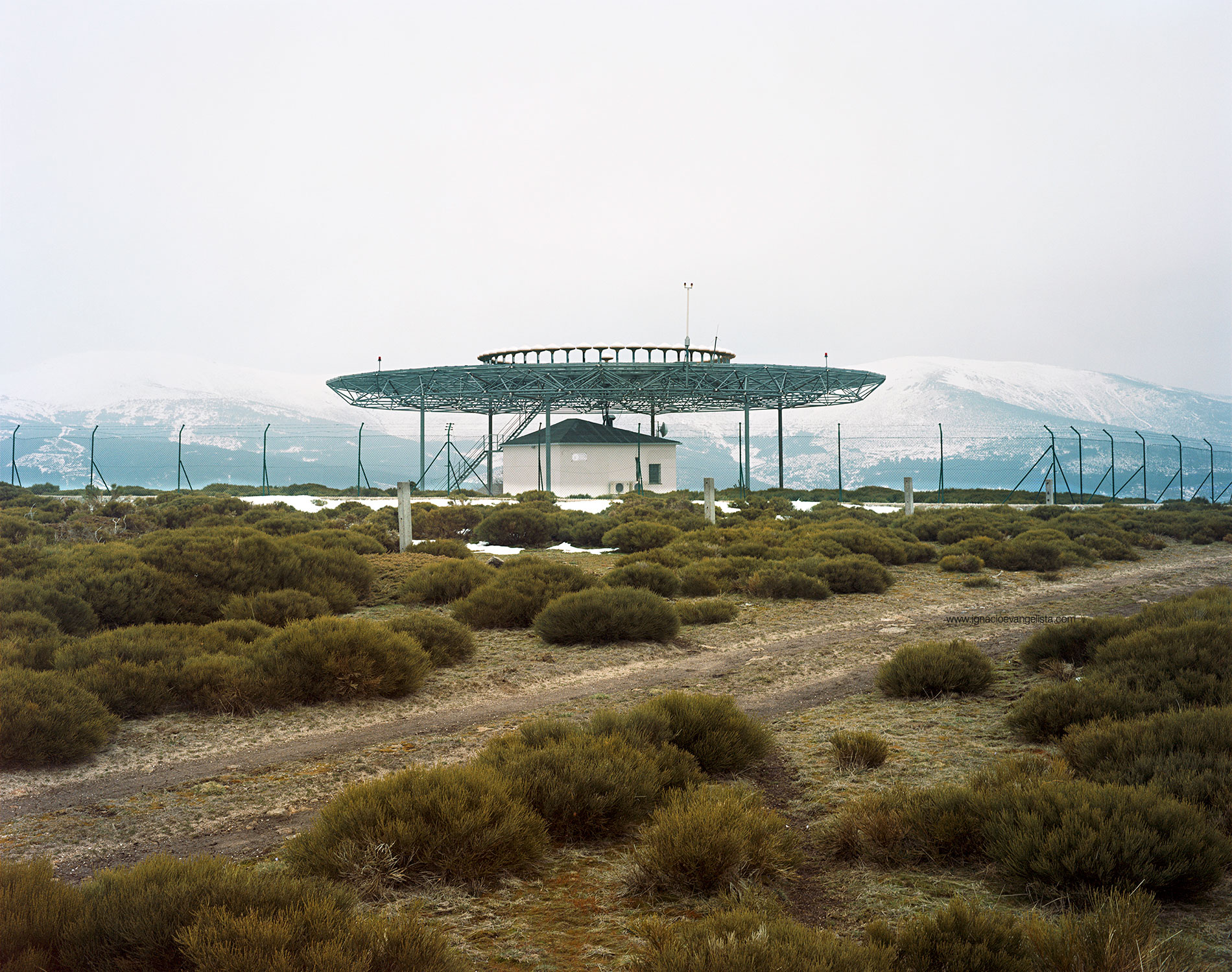 VOR Radio navigation system for aircrafts in Somosierra, Spain